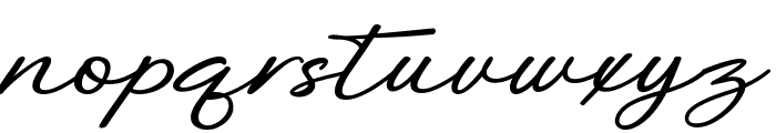 Benjamin Signature Bold Font LOWERCASE