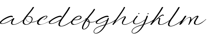 Benjamin Signature Light Font LOWERCASE