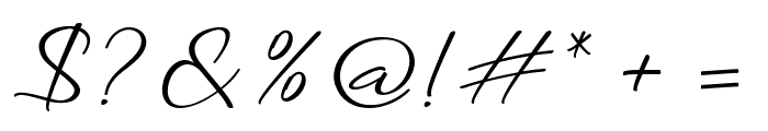 Benjamin Signature Font OTHER CHARS