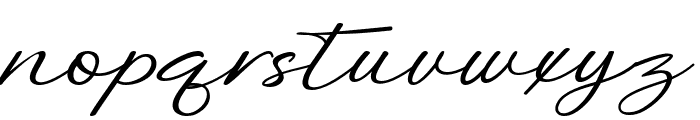 Benjamin Signature Font LOWERCASE