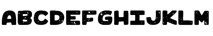 Benji Rough Font UPPERCASE