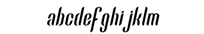 Bent-Knives Regular Italic Font LOWERCASE