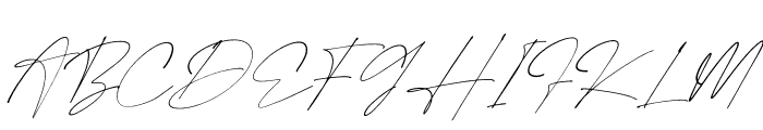 Bentila Signate Italic Font UPPERCASE