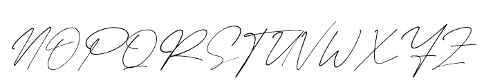 Bentila Signate Italic Font UPPERCASE