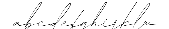 Bentila Signate Italic Font LOWERCASE