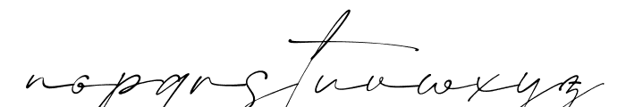 Bentila Signate Italic Font LOWERCASE
