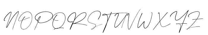 Bentila Signate Font UPPERCASE
