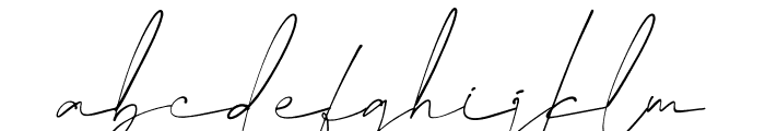 Bentila Signate Font LOWERCASE