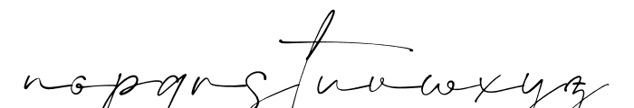 Bentila Signate Font LOWERCASE