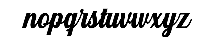 Bentley-ExtraBold Font LOWERCASE