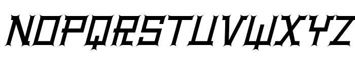 BentleyFloyd-BoldItalic Font UPPERCASE