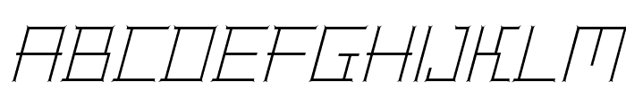 BentleyFloyd-ExtraLightItalic Font UPPERCASE