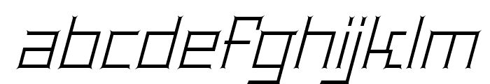 BentleyFloyd-LightItalic Font LOWERCASE