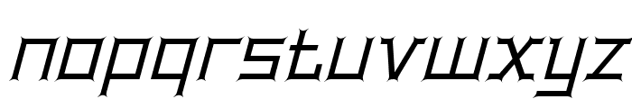 BentleyFloyd-MediumItalic Font LOWERCASE