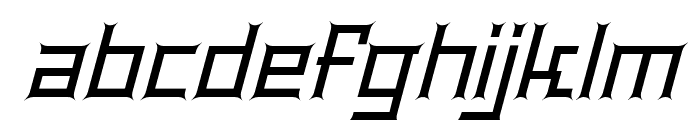 BentleyFloyd-SemiBoldItalic Font LOWERCASE