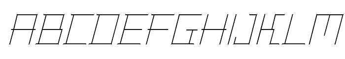 BentleyFloyd-ThinItalic Font UPPERCASE