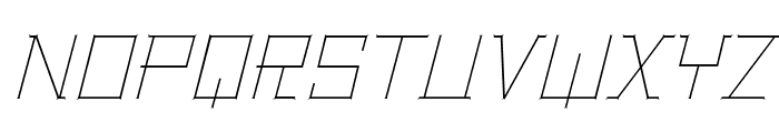 BentleyFloyd-ThinItalic Font UPPERCASE