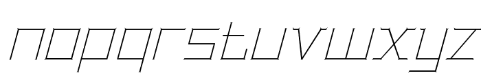 BentleyFloyd-ThinItalic Font LOWERCASE