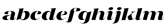 Bentoga Italic Extra Bold Font LOWERCASE