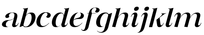 Bentoga Italic Extra Light Font LOWERCASE