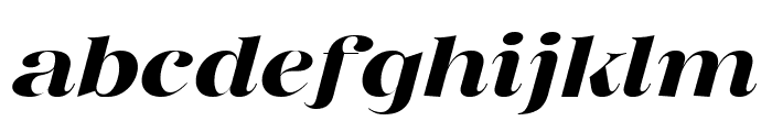 Bentoga Italic Semi Bold Font LOWERCASE