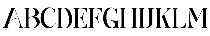 Bentoga-Thin Font UPPERCASE