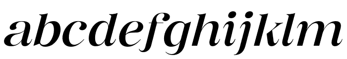 BentogaItalic-ExtraLight Font LOWERCASE