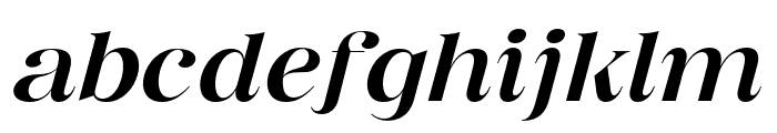 BentogaItalic-Light Font LOWERCASE