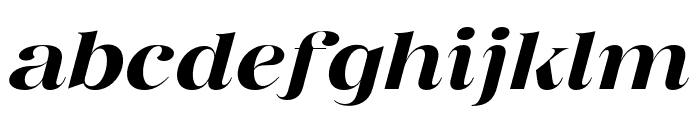 BentogaItalic-Medium Font LOWERCASE