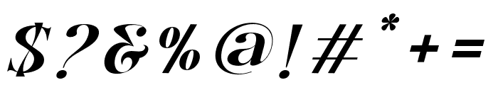 BentogaItalic-Regular Font OTHER CHARS