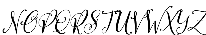 Benttaria Delissha Italic Font UPPERCASE