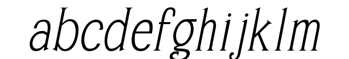 BeonaDisplay-Oblique Font LOWERCASE