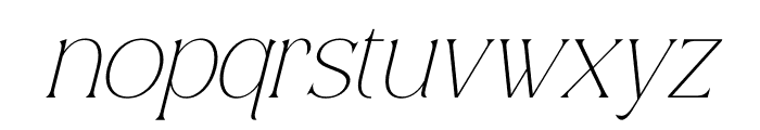 Bequta Italic Font LOWERCASE