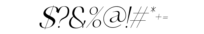 Berandal-Italic Font OTHER CHARS