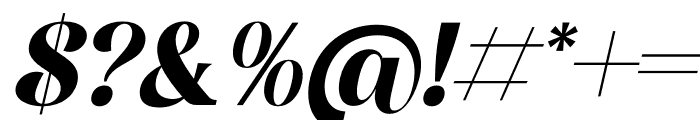 Bergante Italic Font OTHER CHARS