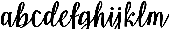 Berisha Script Font LOWERCASE