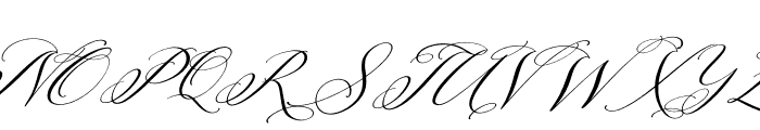 Berlishanty Calligraphy Italic Font UPPERCASE