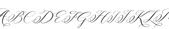 Berlishanty Calligraphy Font UPPERCASE
