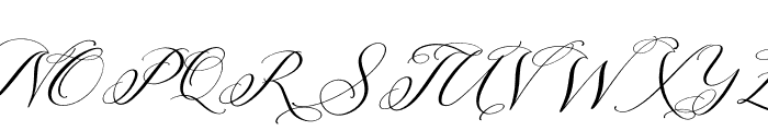 Berlishanty Calligraphy Font UPPERCASE