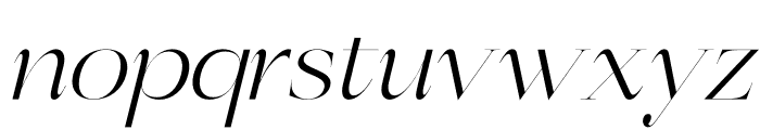 Berloja Satfline Italic Font LOWERCASE