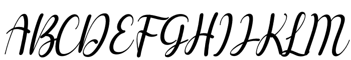 Berlysa Italic Font UPPERCASE