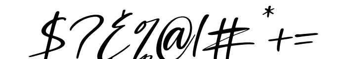 Berlysah Italic Font OTHER CHARS