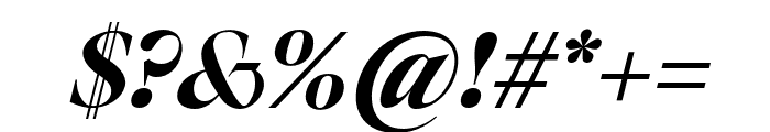 Bermula Extra Bold Italic Font OTHER CHARS
