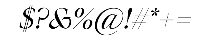 Bermula Light Italic Font OTHER CHARS