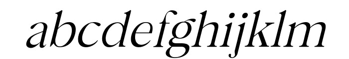 Bermula Light Italic Font LOWERCASE