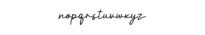 Bernadette Signature-Regular Font LOWERCASE