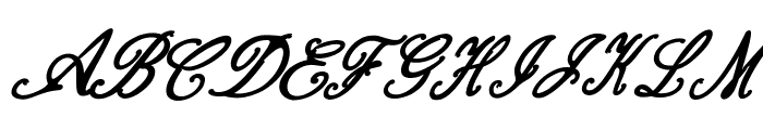 Bernadine Script Bold Italic Font UPPERCASE