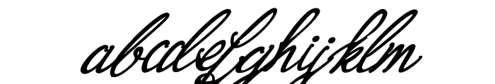 Bernadine Script Bold Italic Font LOWERCASE
