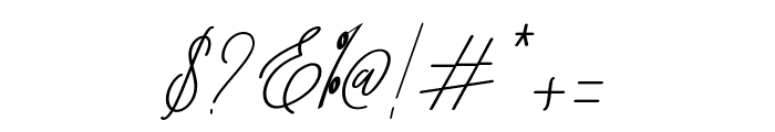 Bernadine Script Italic Font OTHER CHARS