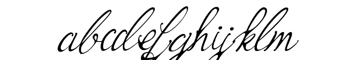 Bernadine Script Italic Font LOWERCASE